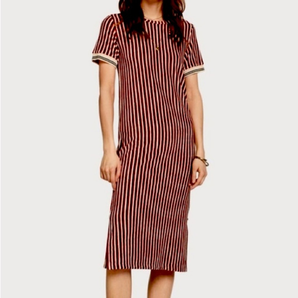 Scotch & Soda Striped Terrycloth Poolside Dress